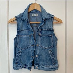 Madewell Denim Vest, Size: XS